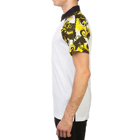 versace jeans couture pima cotton baroque design polo|Versace Jeans t shirt.